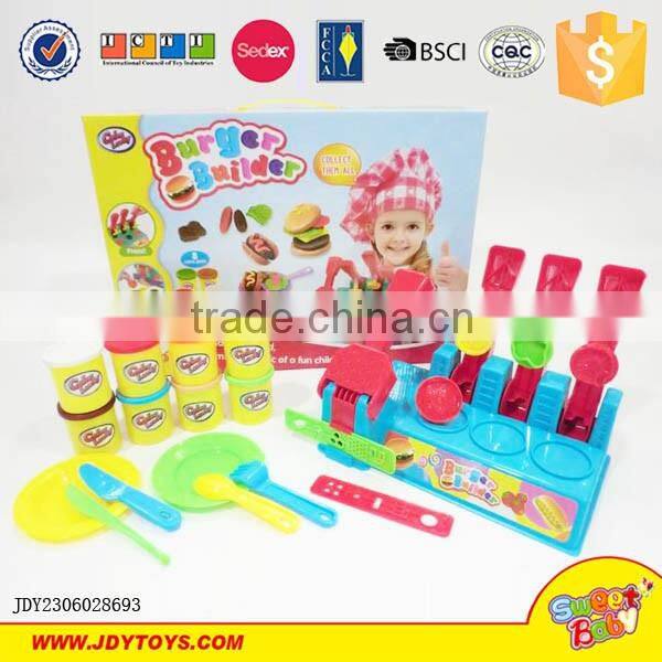 New product wholesale kids hamburger color play dough