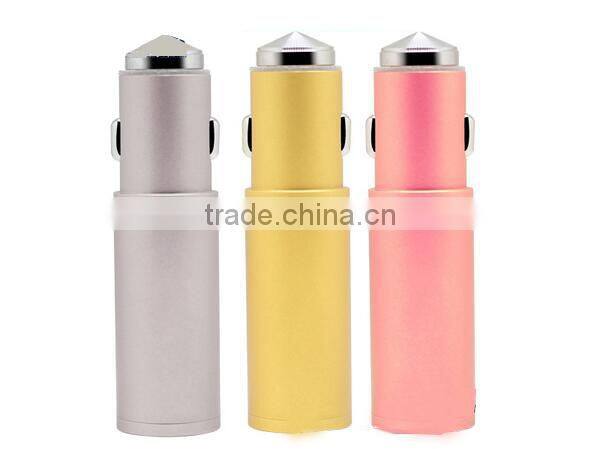 1000mah power bank car charger 2in1 function 5V 1A car charger power bank