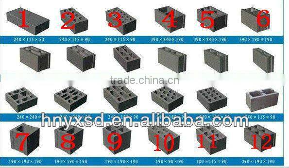 chinese low price concrete Brick tile making machine equipments