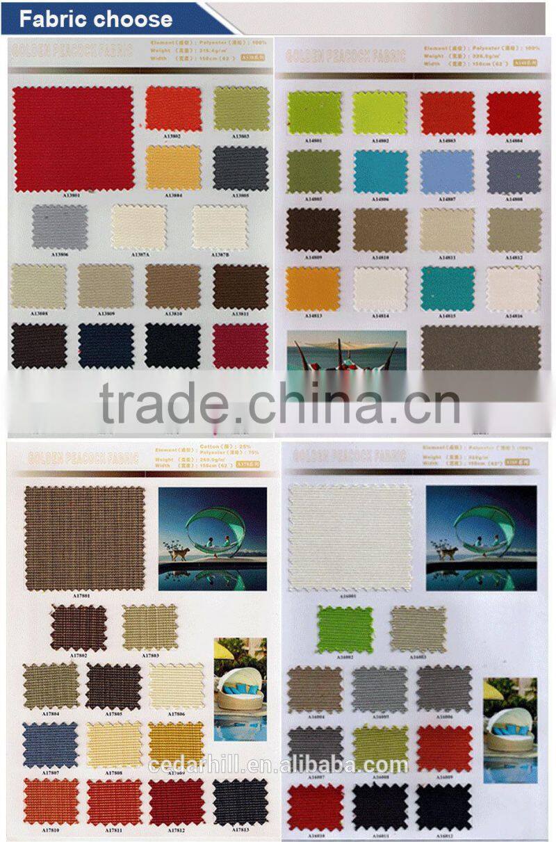 Luxury round rattan large garden use sofa set and wicker outdoor furniture