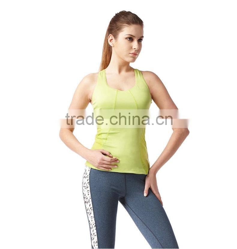 wholesale 2016 ladies's sexy high quality gym tank /sport t-shirts/yoga wear