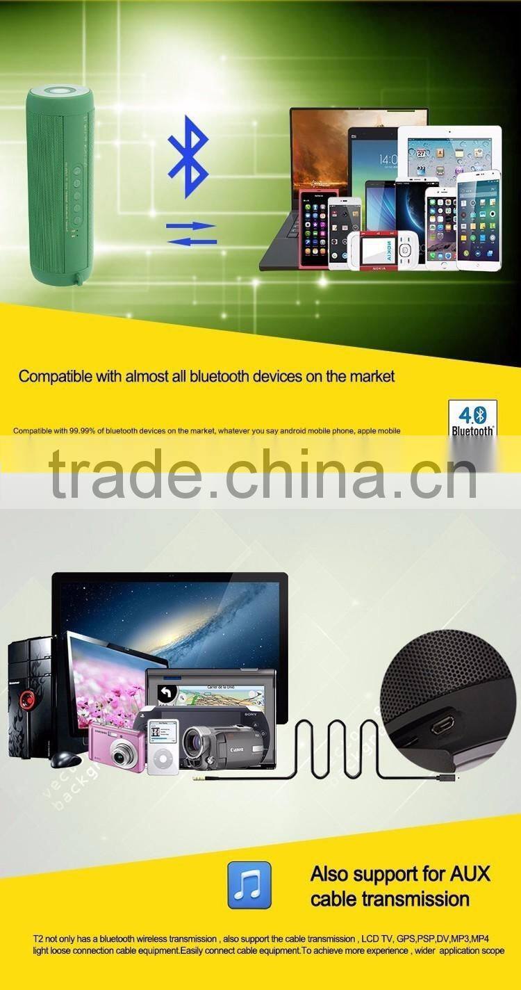 Portable bluetooth speaker outdoor waterproof wireless speaker subwoofer passive bicycle speaker with TF card for iPhone Xiaomi