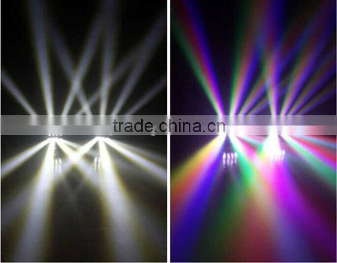 8 pcs rgbw 4 in1 white 10w led disco beam spider light 8x10w led pixel beam moving bar
