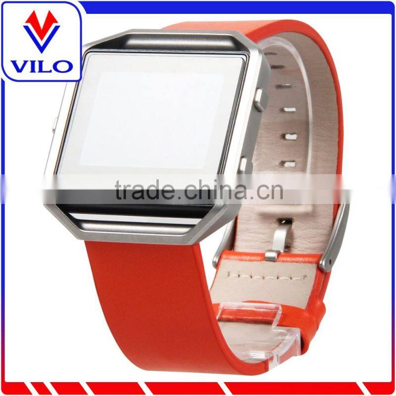 2016 New Style Luxury Genuine Leather Watch Band Strap Bracelet for Fitbit Blaze