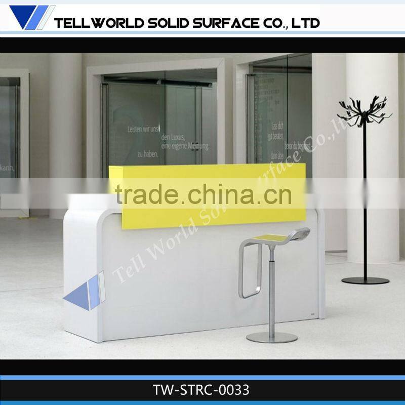 2014 morden design reception desk beauty salon standing reception desk