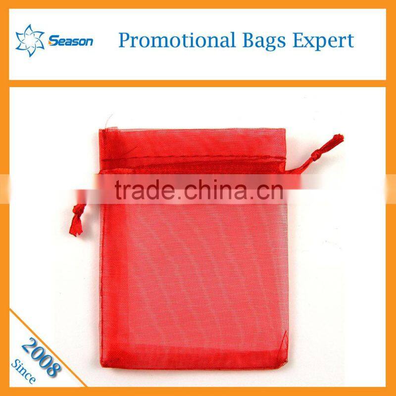 Customized Printed Personalized Organza Bag Wholesale Cheap Draw String Bags tea bag