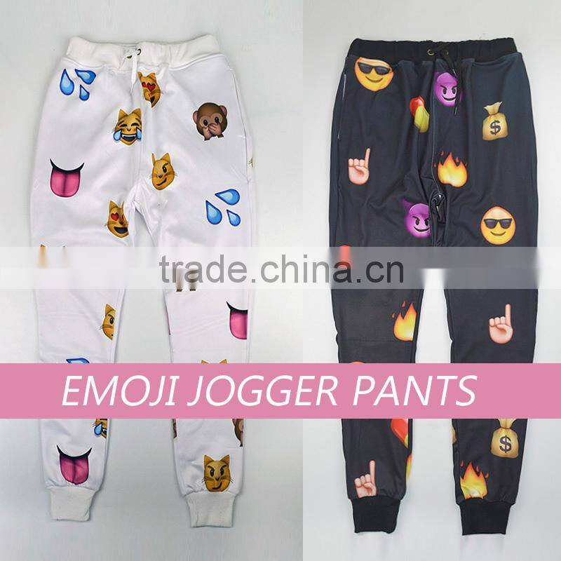 2015 Men emoji jogger pants,mens sweatpants