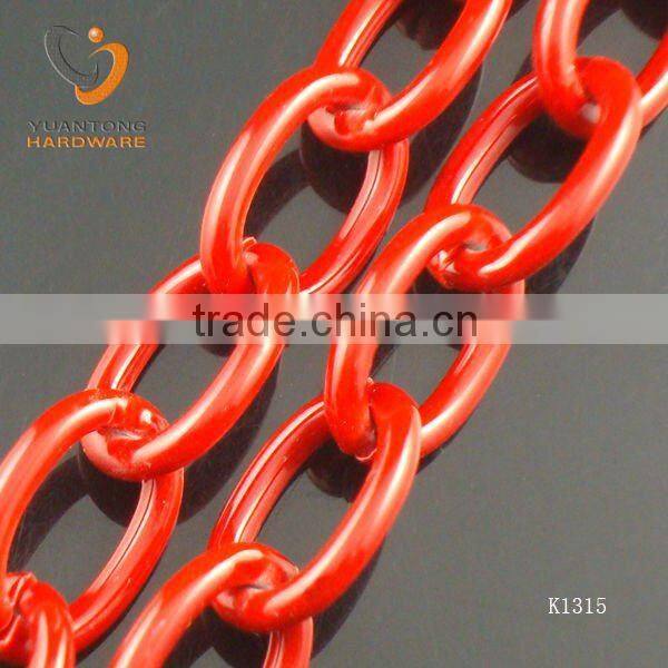 2.6-2.8mm thickness gold color curb chain 18.5*12.6mm