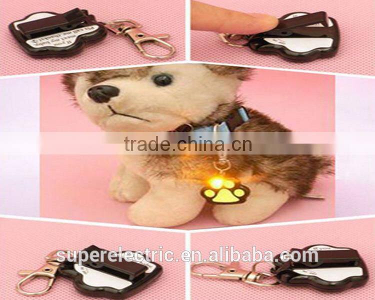 Eco-friendly customized design led pet tags for dogs