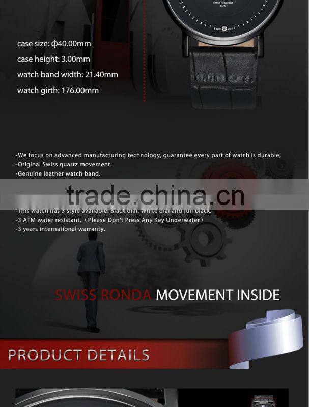 WEIDE Brand WG93001factory price watch french leather watch strap