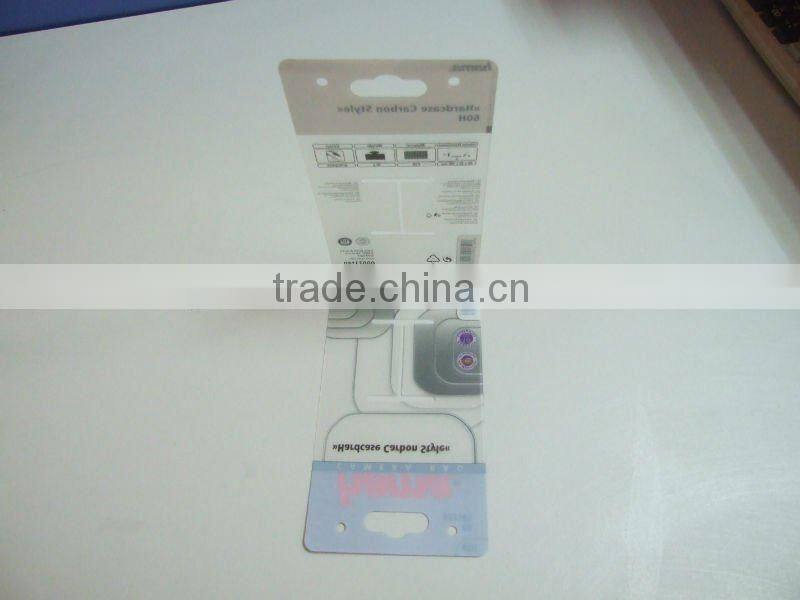 plastic insert card