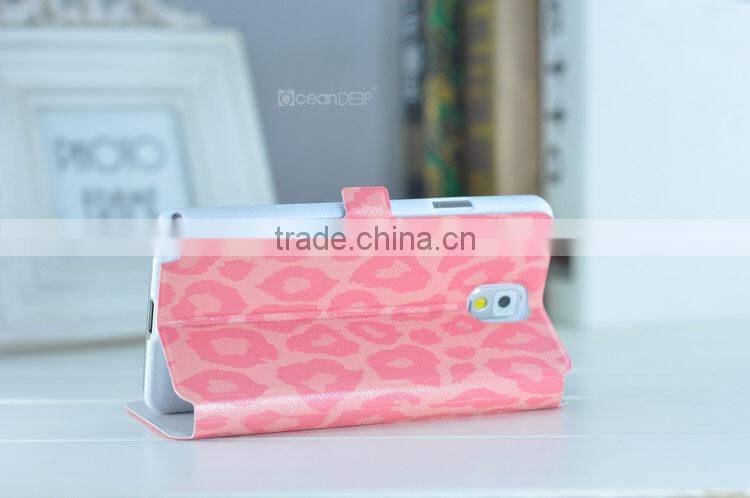 Digital printing leather phone case for samsung galaxy note 3