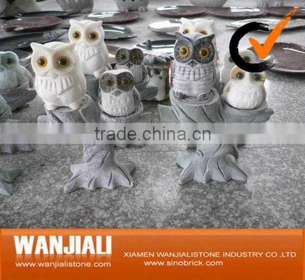 Alibaba China Animal Owl Stone Carving Stone Sculpture