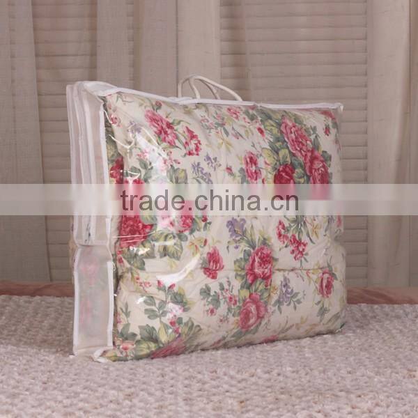 Pure silk flower design quilt