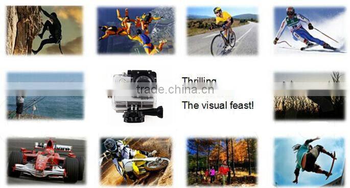 Best diving sports waterproof 30M action camera1080p manual 170 degrees wide view