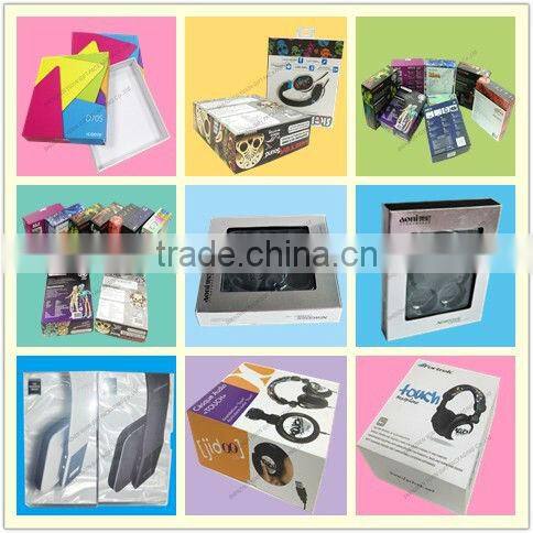 Beautiful design paper box with free sample and factory price for earphone packing