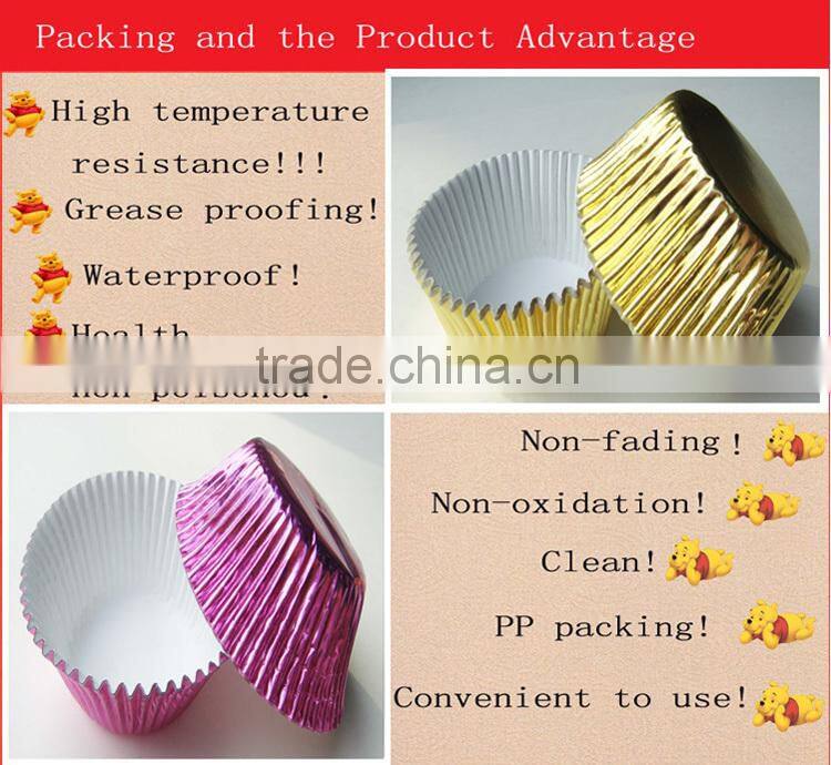 sliver aluminum foil paper cups /foil cupcake liners,foil cupcake cases