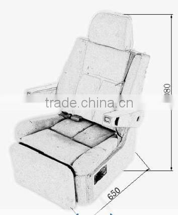 Adjustable armrest seat Healthcare chair with continuity recliner high quality