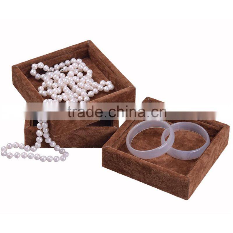 elegant double level plastic jewellery safe box wholesale
