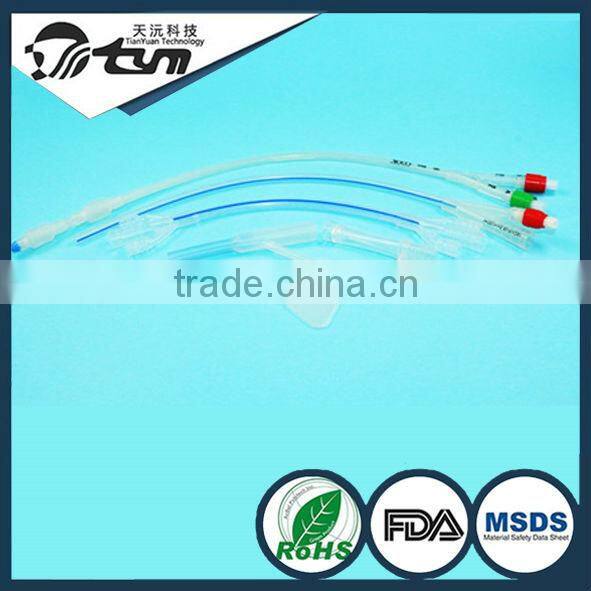 no allergic reactions medical silicone urethral catheter/customizable medical silicone catheter