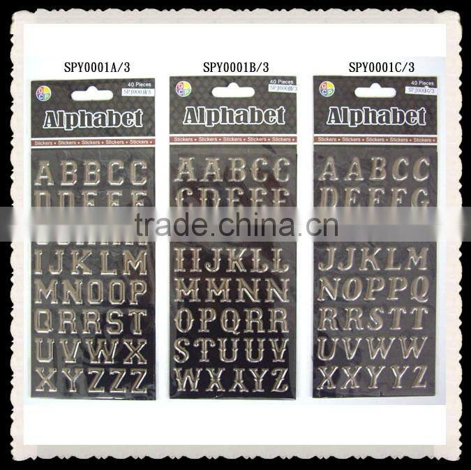 Hot sale hign quality metal sponge puffy sticker