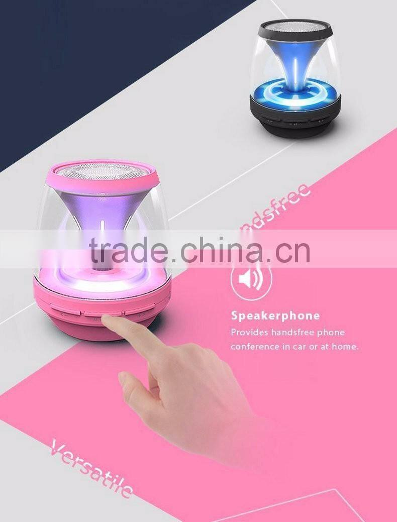 Wireless LED Bluetooth speaker Hi-Fi speaker with TF card aux FM Mic