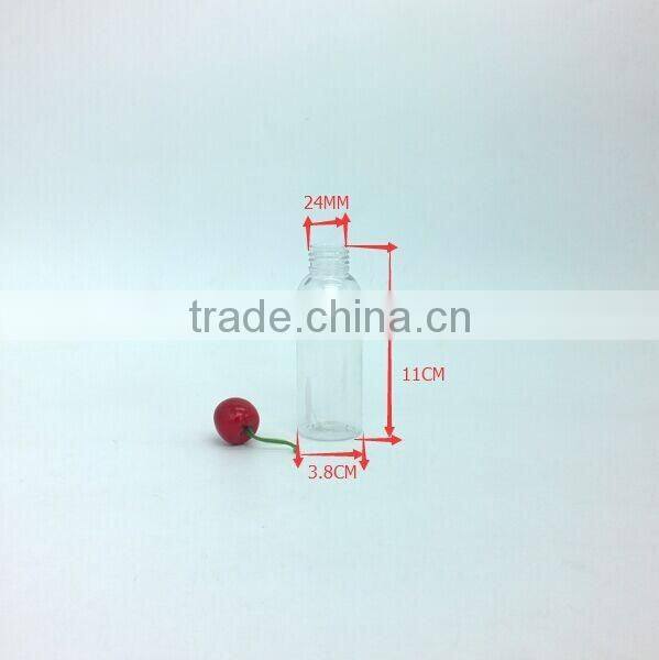 60ml/90ml/150ml with red ball cap shampoo empty plastic bottles for liquid