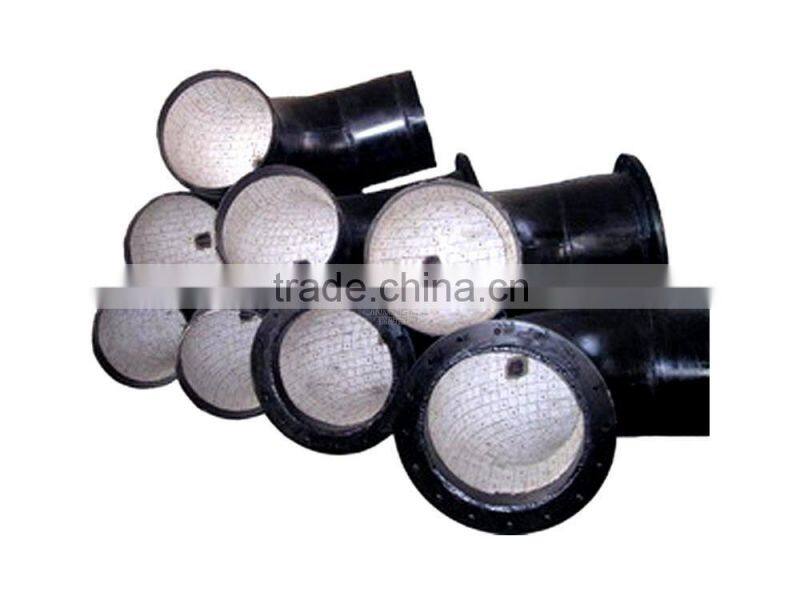 Wear resistant ceramic steel pipes, pipe fittings, power plant pipe fittings
