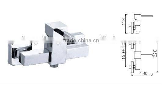 40288 Bathroom single handle wall mounted copper shower mixer tap