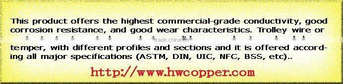 copper-silver alloy contact wire