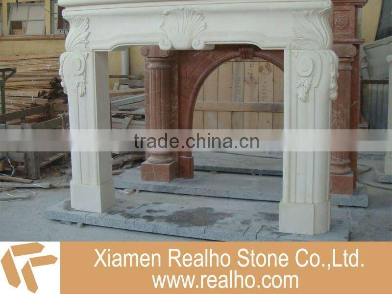 white marble fireplaces