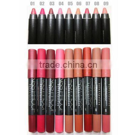 Hot sale Menow kiss proof 19colors matte lip liner lipstick pencil