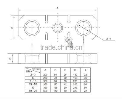 GSL307 10 ton hook hanging scale load cell