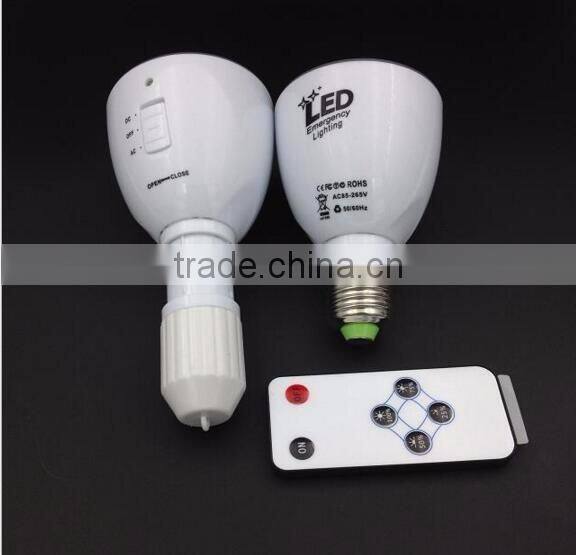 wholesale E27 emergency led light bulbs 4W 6W rechargeable led bulb