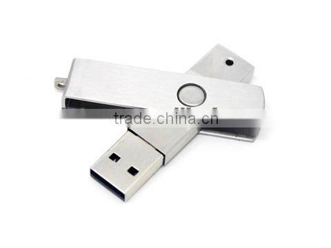 Ultra light metal swivel USB flash drive, pen drive USB, usb stick, can custom logo