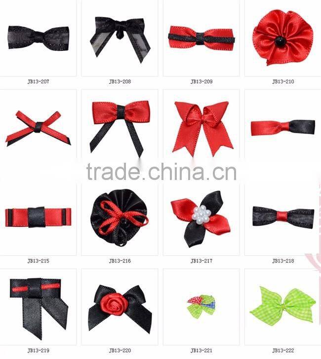 Dot Print Polyester Ribbon Bow For Clothing