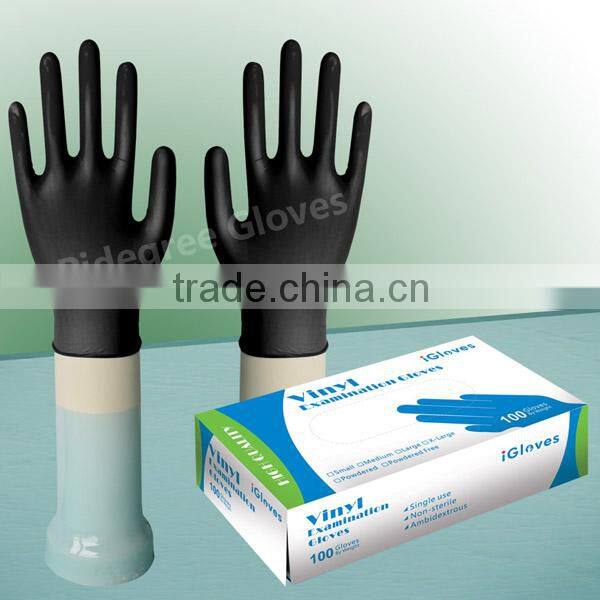 gloves,phthalate free clear powdered vinyl pvc gloves