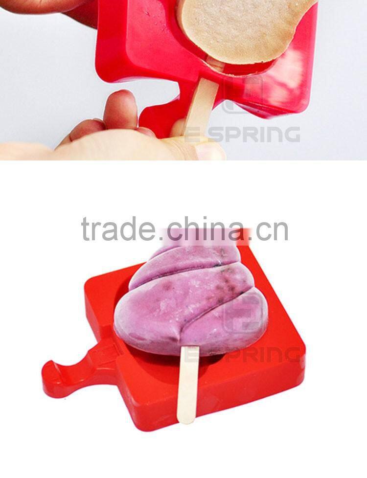 Face hand heart many cute shape silicone ice lolly moulds