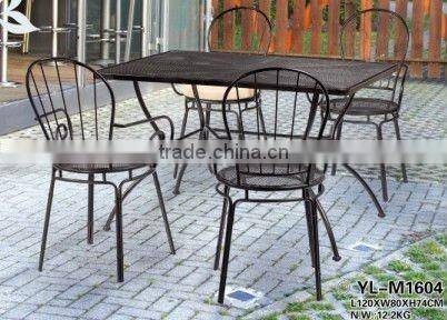 folded garden outdoor .iron+cement+ceramic mesh furniture