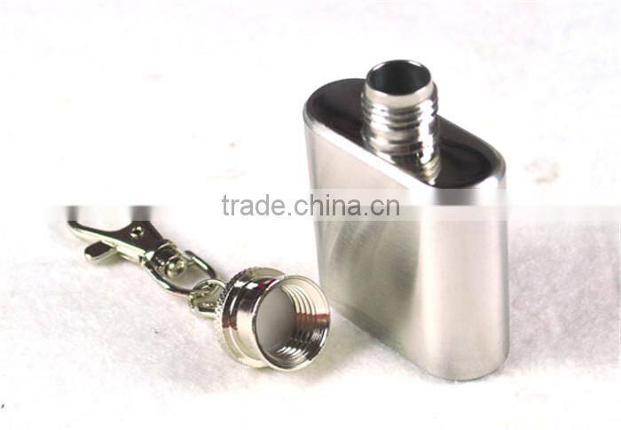 37g Carry a small pot 1oz pot Oiler portable 1 oz hip flask stainless steel hip flask key ring
