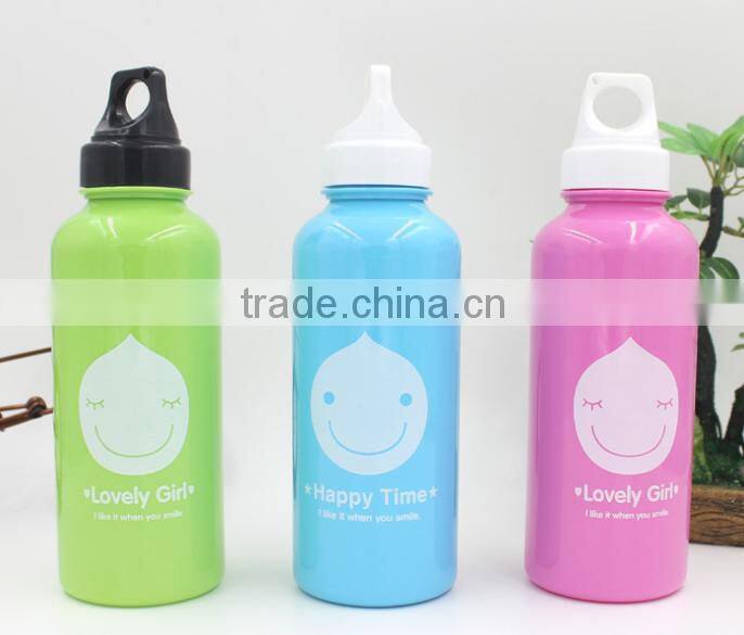 kid girl use 500ml cute cartoon portable bpa free healthy plastic water bottle