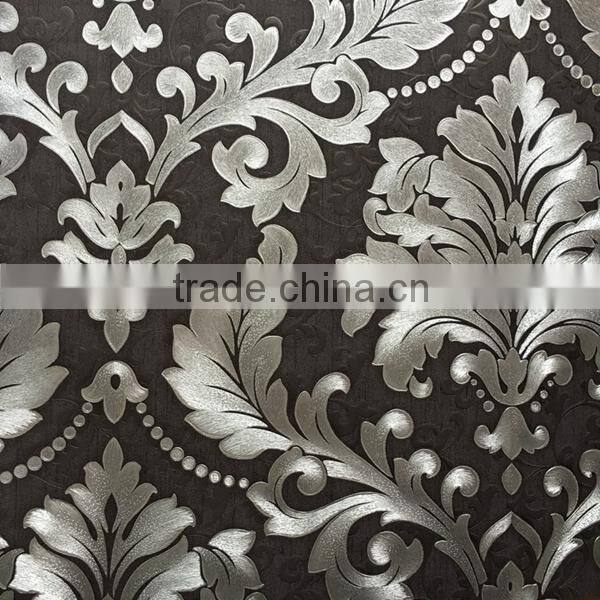 Classic latest italy design deep embossed wallpaper