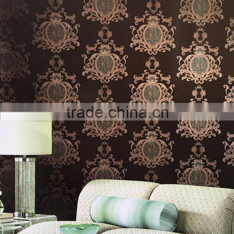 3d European living room wallpaper ,bedroom sofa tv background of flower wallpaper