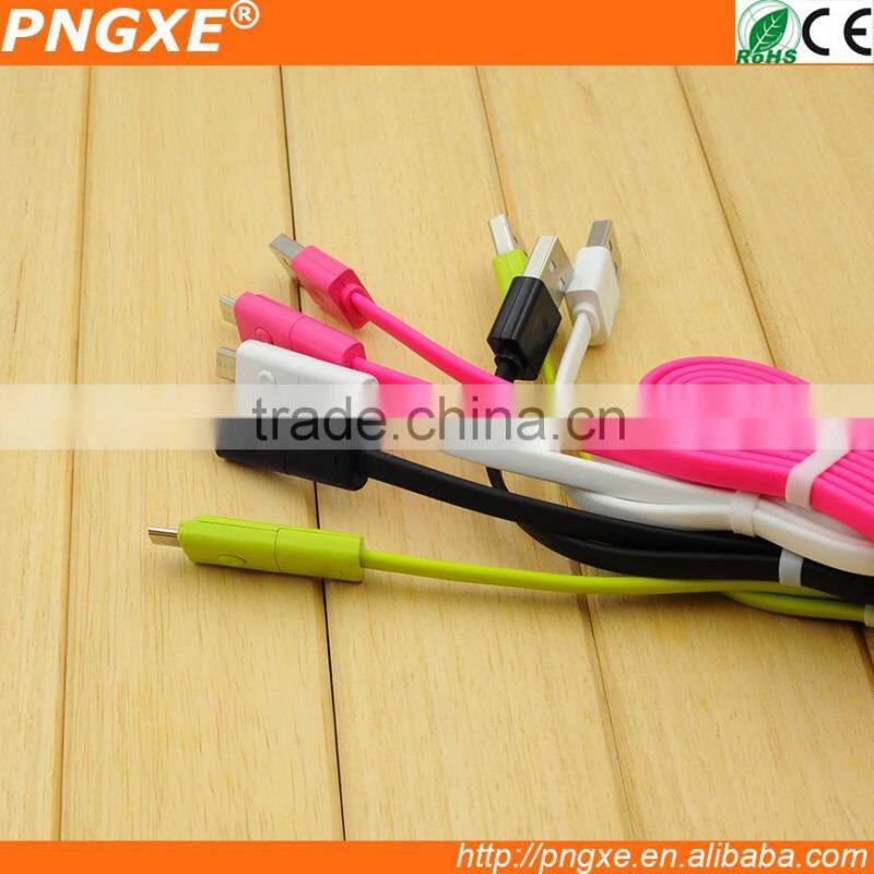 wholesale new products 2016 innovative product 2 in 1 micro usb 2.0 cable