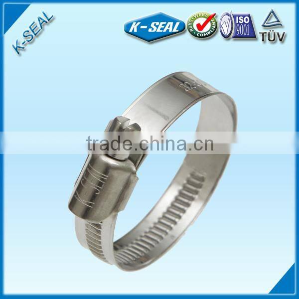 galvanized non-perforated hose clamp