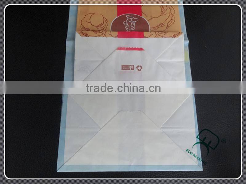 Pass FDA/SGS custom logo printing paper food bag