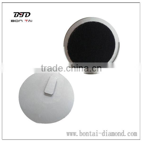 Hook-and-loop fastener metal pads for connect Husqvana or Scanmaskin grinding machine
