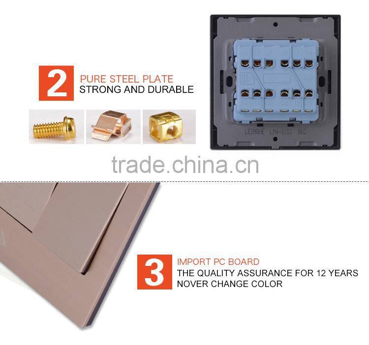 2016 new auto electric window switch brush gold switch
