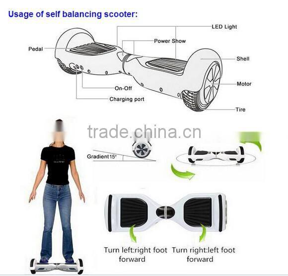 2 wheel big tire electric balance scooter off road hummer mountain bike