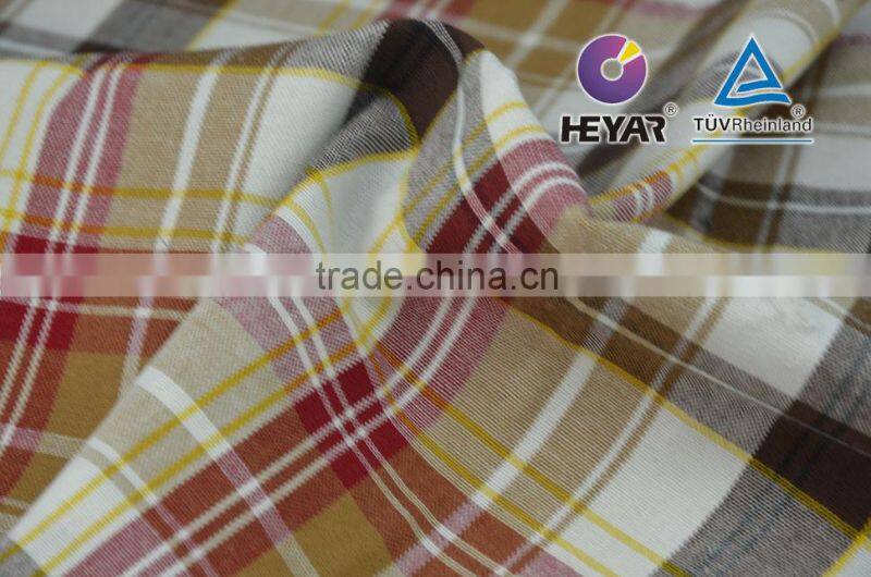 clolor yarn fabric sea island brushed cotton fabric